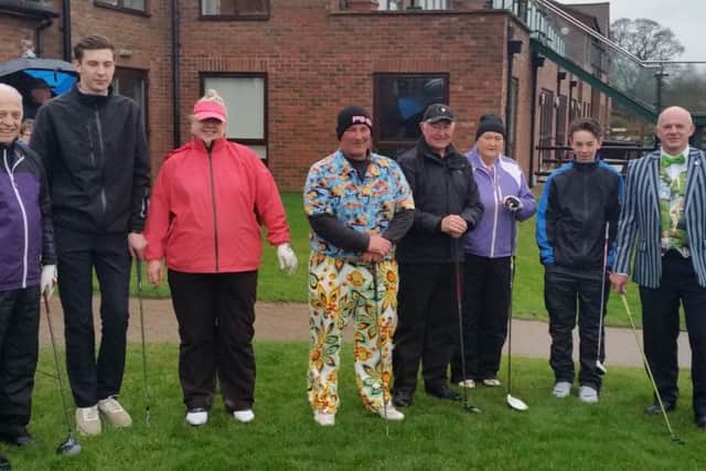 Greetham Valley's 2016 and 2017 captains at a soggy drive-in EMN-170301-142740002