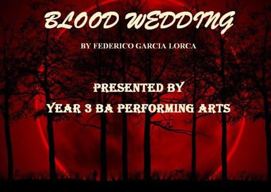 Blood Wedding is being performed on Monday and Tuesday (January 16 and 17) PHOTO: Supplied