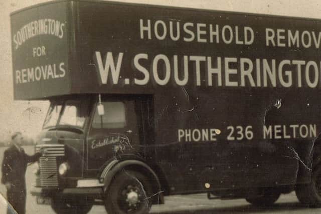 A van used by Southeringtons removals in Melton in the mid-20th century EMN-171001-124511001