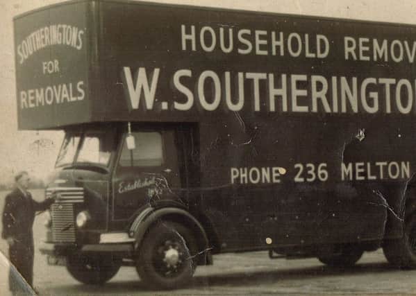 A van used by Southeringtons removals in Melton in the mid-20th century EMN-171001-124511001