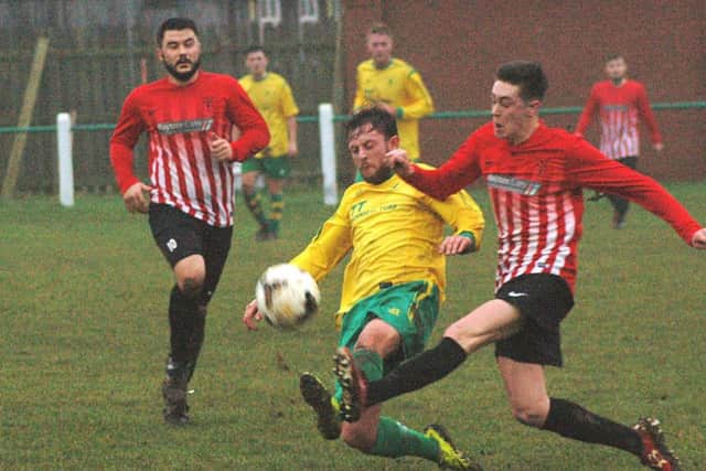 Holwell leading scorer Kieran Foster claimed his 10th league goal of the season against Prims EMN-170901-144805002