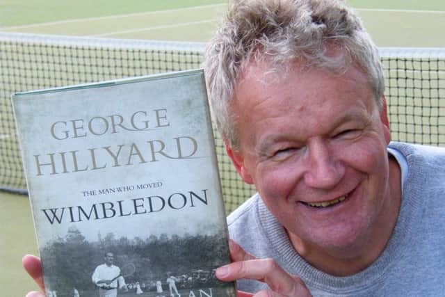 Bruce Tarran,pictured in 2013 with his book, George Hillyard - The Man Who Moved Wimbledon EMN-171001-105034002