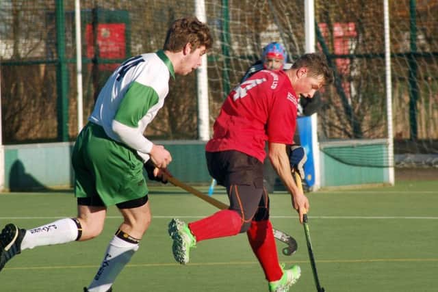 Sam Pollard in possession for Melton during their defeat to Nottingham Players EMN-170117-112954002