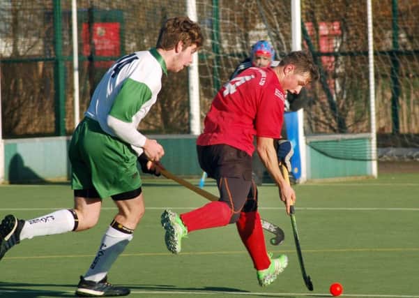 Sam Pollard in possession for Melton during their defeat to Nottingham Players EMN-170117-112954002