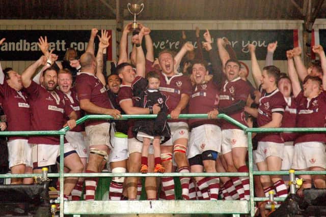 Jubilant scenes as Melton RFC lift their first-ever County Cup at the home of the Leicester Tigers EMN-170117-121240002