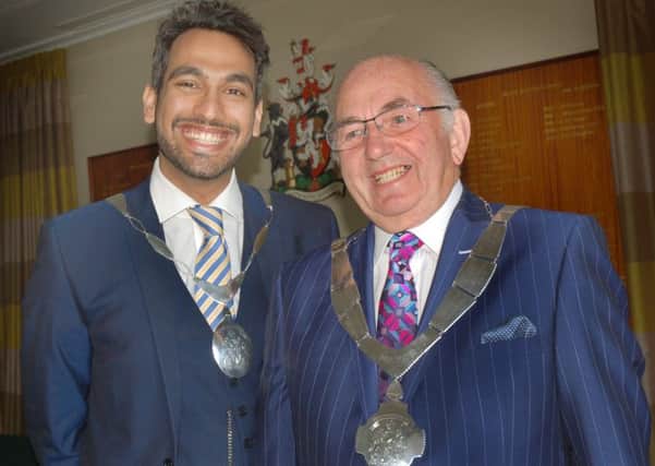 Mayor of Melton David Wright with Deputy Mayor Tejpal Bains PHOTO: Tim Williams
