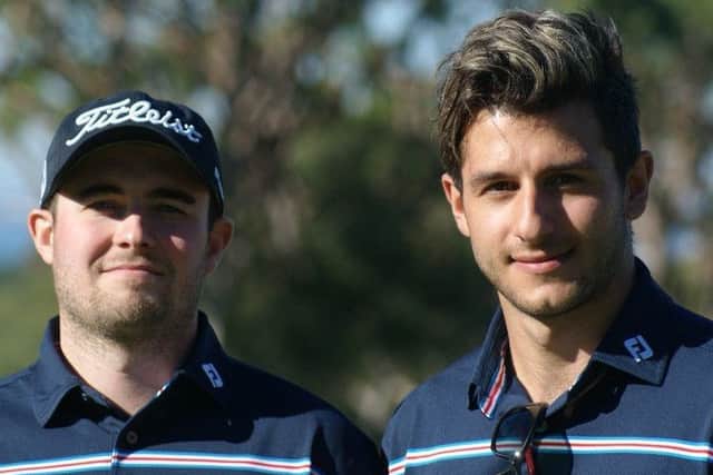 Alex Carter and Lee Cameron who won the national Titleist FJ Matchplay Championship in Portugal EMN-170125-104945002