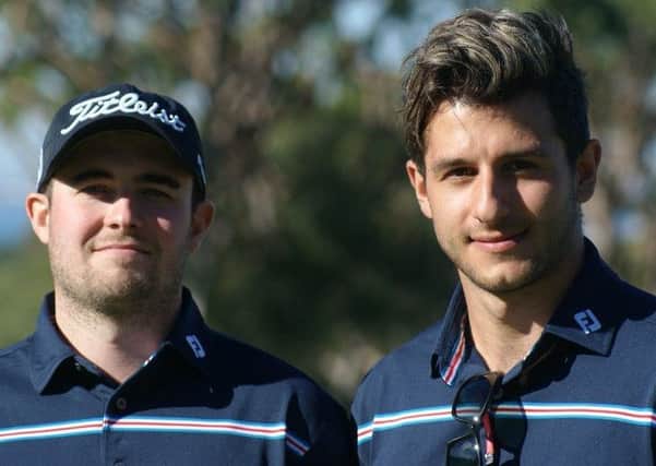 Alex Carter and Lee Cameron who won the national Titleist FJ Matchplay Championship in Portugal EMN-170125-104945002