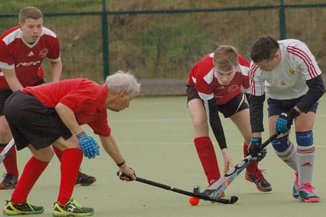 Action from Melton HC Third XI's 7-0 defeat to title-chasing Coalville EMN-170125-125212002