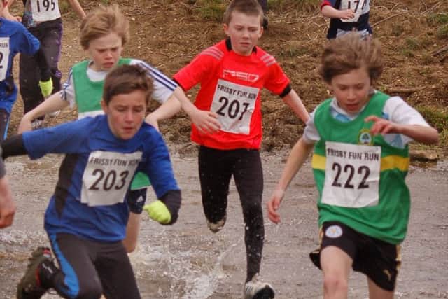 The stream crossing at Frisby Fun Run PHOTO: Tim Williams EMN-170125-173827002