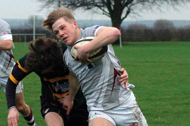 Harry Wood's pace earned Melton their first try at Northampton EMN-170130-161653002