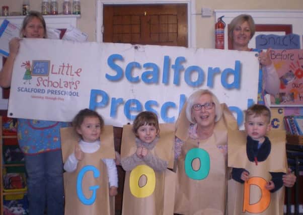 Scalford Playgroup celebrate their 'good' Ofsted report PHOTO: Supplied