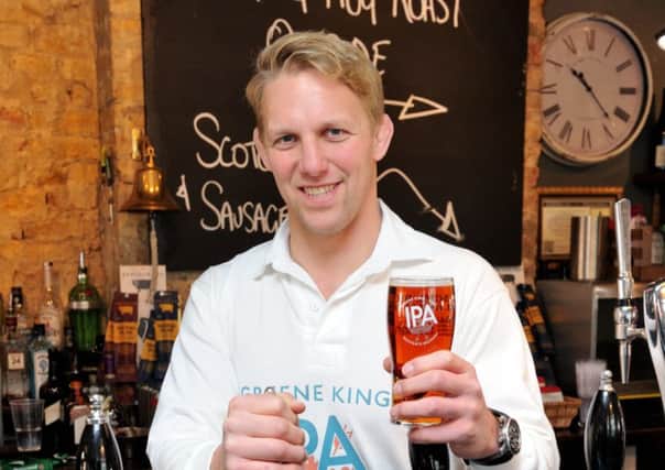 England rugby star Lewis Moody has teamed up with the Welby pub to find Melton's biggest rugby fan PHOTO: Supplied