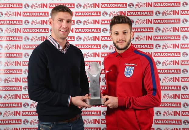LIVERPOOL, ENGLAND - JANUARY 24:  Adam Lallana Announced as England Player of the Year at Melwood Training Ground on January 24, 2017 in Liverpool, England.  (Photo by Alex Livesey - The FA/The FA via Getty Images) EMN-170102-114500001