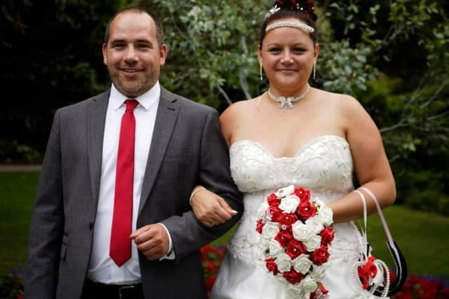 Gareth Morgan, who was killed in a road collision near Asfordby, pictured with his sister Natalie Holt on the day he gave her away at her wedding EMN-170702-113635001