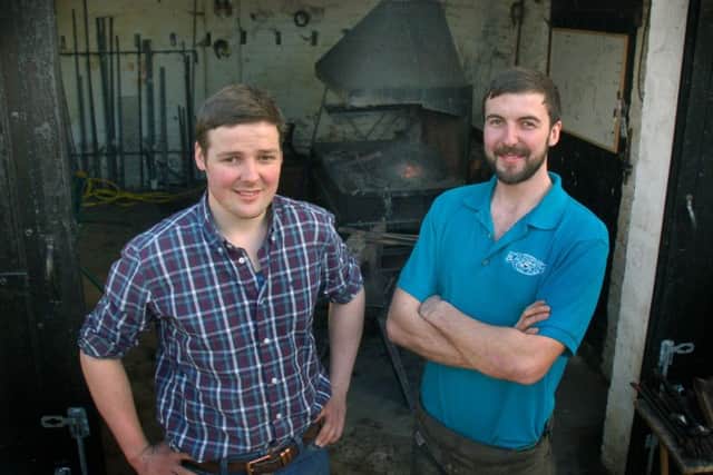 Tom and James Holliday, who are based at the kennels at Belvoir Castle and who have won many competitions with their farriery skills EMN-170702-173555001