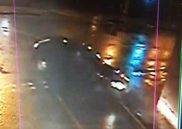 CCTV footage in Mill Street, Melton, showing a suspected hit-and-run driver who collided with a woman motorist EMN-170802-101324001