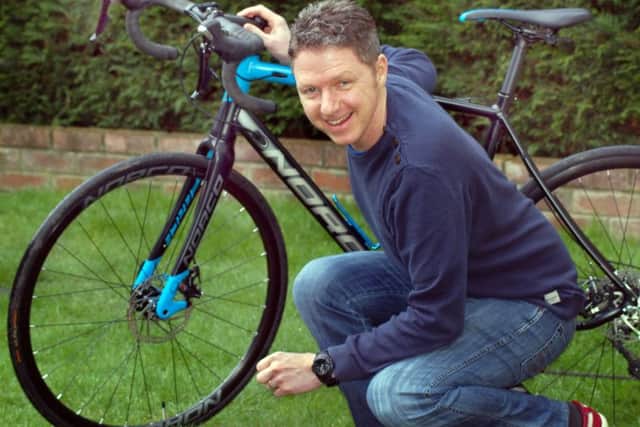 Rob Steele, who is recovering from cancer and planning a 78-mile cycle to raise money for Melanoma UK EMN-171002-162443001