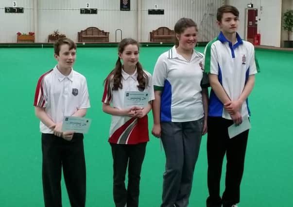 Melton juniors Alex Warrington and Isabelle Pymm (left) with fellow qualifiers Alice Atkin and Joseph Noon EMN-170221-130233002