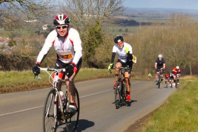 The 18km cycle section included some tricky climbs EMN-170203-093732002