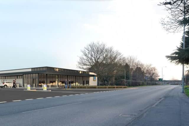 An artist's impression of the proposed new Aldi store EMN-170703-153434001