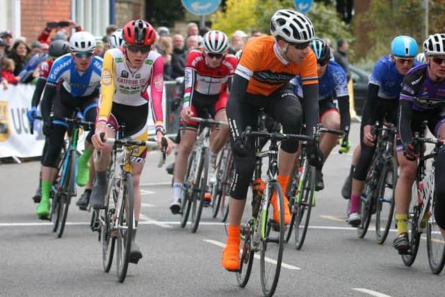 George Sewell (orange top) riding in last year's Junior CiCLE Classic for Windmill Wheels EMN-170803-083556002