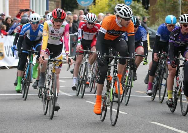 George Sewell (orange top) riding in last year's Junior CiCLE Classic for Windmill Wheels EMN-170803-083556002