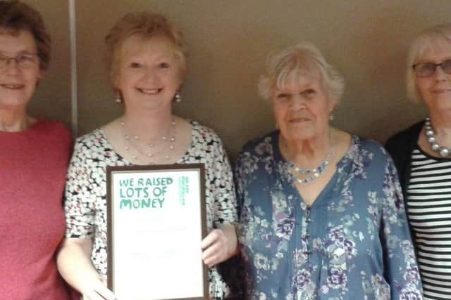 Northfiled Close ladies - From left to right, Anne Blackham, Christine Wyness, Ada Woodward and Maureen Betts PHOTO: Supplied