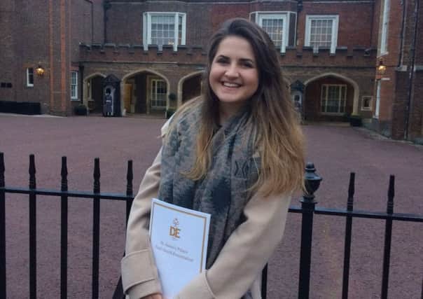 Emily outside St James's Palace in London PHOTO: Supplied