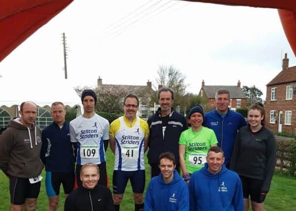 Stilton Striders at the Stathern Duathlon. Missing from picture is Mick Stevens EMN-170322-090857002