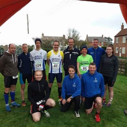 Stilton Striders at the Stathern Duathlon. Missing from picture is Mick Stevens EMN-170322-090857002