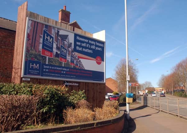 The new billboard outside the old Bricklayer's Arms in Melton EMN-170322-113751001