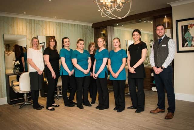 Brooksby Melton College's hair and beauty students at The Amwell PHOTO: Supplied