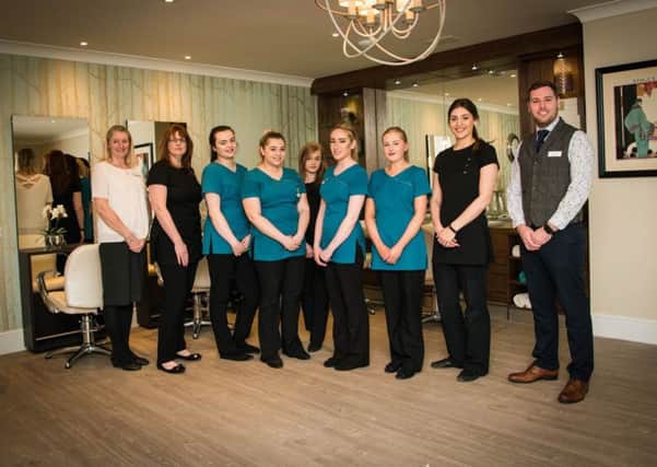 Brooksby Melton College's hair and beauty students at The Amwell PHOTO: Supplied