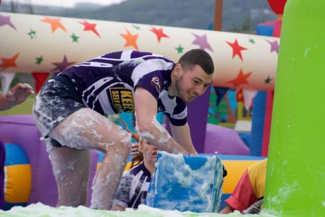 A competitor tackling 'It's a Knockout' PHOTO: Supplied