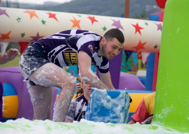 A competitor tackling 'It's a Knockout' PHOTO: Supplied