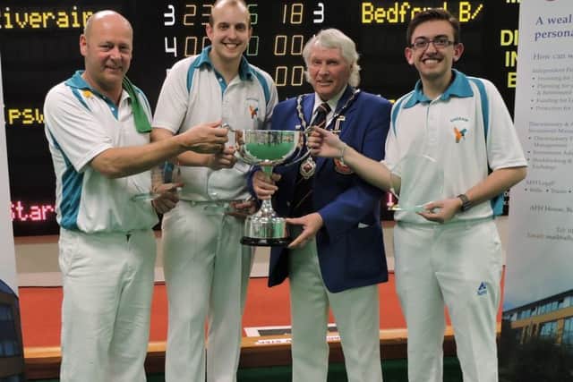 Riverain went one better and won this year's men's triples title EMN-170329-104224002