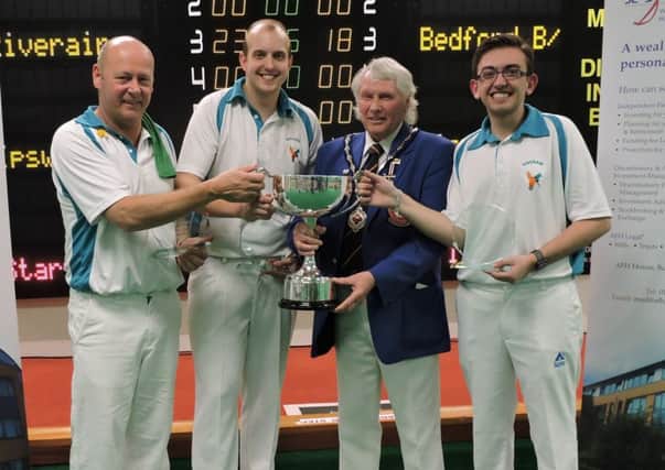 Riverain went one better and won this year's men's triples title EMN-170329-104224002