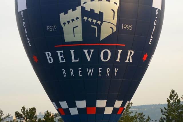 The Belvoir Brewery balloon which head brewer Colin Brown flew to help break a world ballooning record across the English Channel EMN-170704-162349001