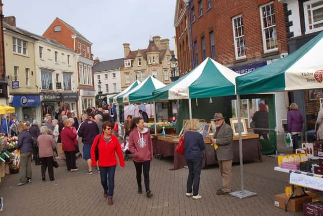 Melton's new market stalls in place for the Easter Saturday launch event EMN-170418-130455001