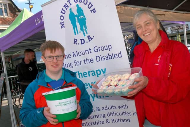 Tim and Suzanne Birley helping on the Mount Group Riding for the Disabled stall PHOTO: Tim Williams