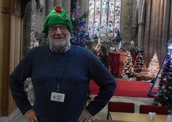 Martin Copson at a recent Christmas Tree Festival in St Mary's Church PHOTO: Supplied