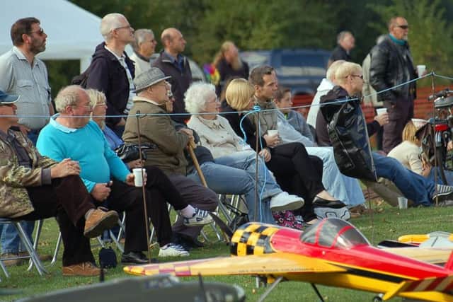 Crowds enjoy the aero model displays at Melton Model Club's annual show PHOTO: Tim Williams