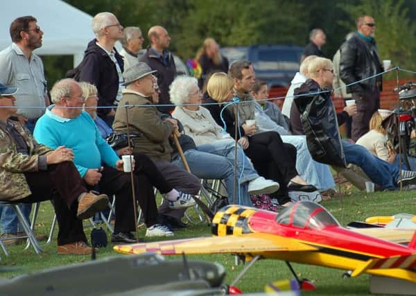 Crowds enjoy the aero model displays at Melton Model Club's annual show PHOTO: Tim Williams