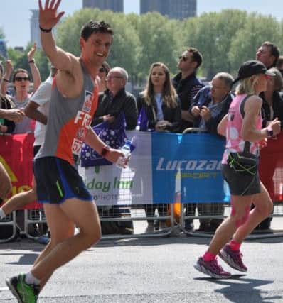 Freddie Allen running the London Marathon for Brooke PHOTO: Supplied