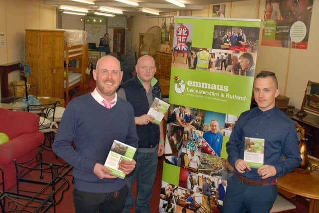 Manager Alan Townend with volunteers Chris Grewcock and Jack Watson PHOTO: Tim Williams