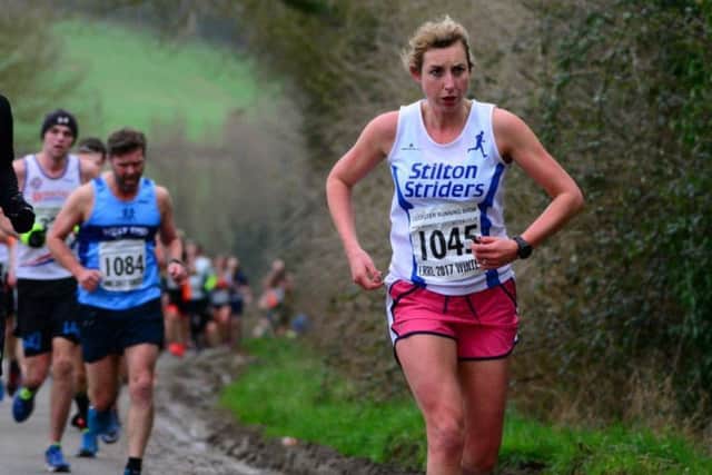Natalie Teece was the first Strider home at the London Marathon in a stunning time EMN-170205-122723002