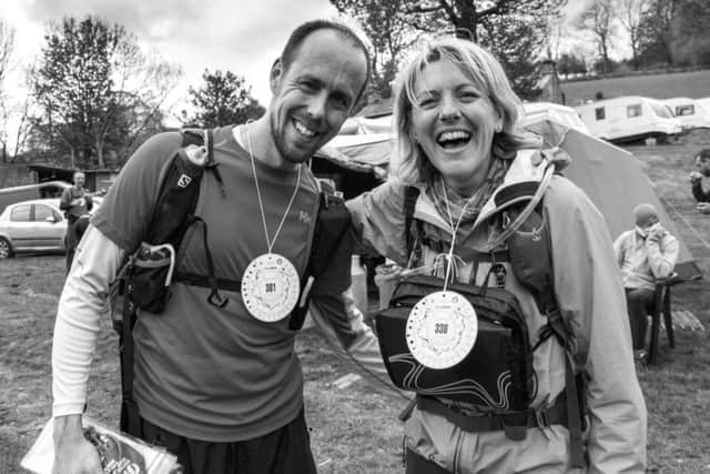 Clive Kent and Katie Hateley covered the punishing 60-plus-mile fell race in around 21 hours EMN-170205-124645002