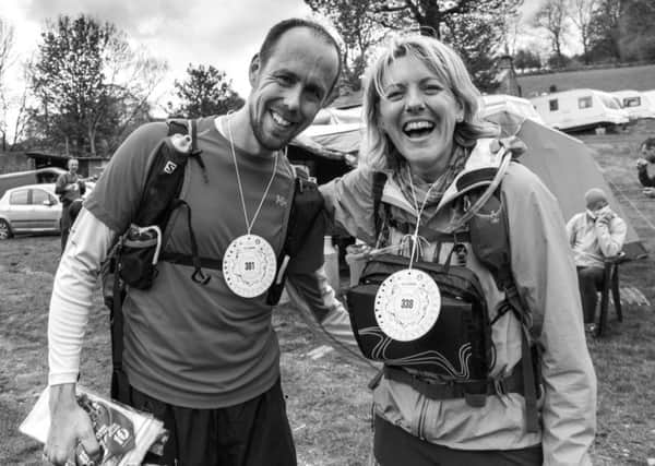 Clive Kent and Katie Hateley covered the punishing 60-plus-mile fell race in around 21 hours EMN-170205-124645002