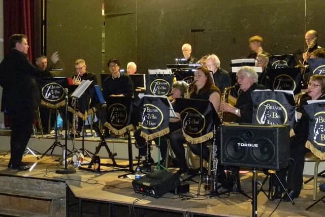 Belvoir Big Band at Long Clawson Village Hall concert PHOTO: Marion Dalby